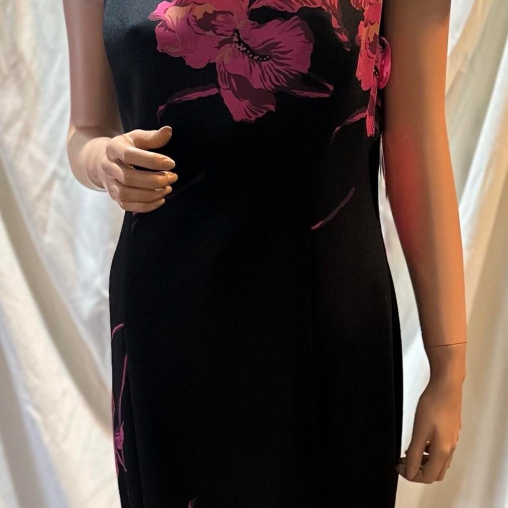 Betsey Johnson floral black dress - Picture 3 of 4
